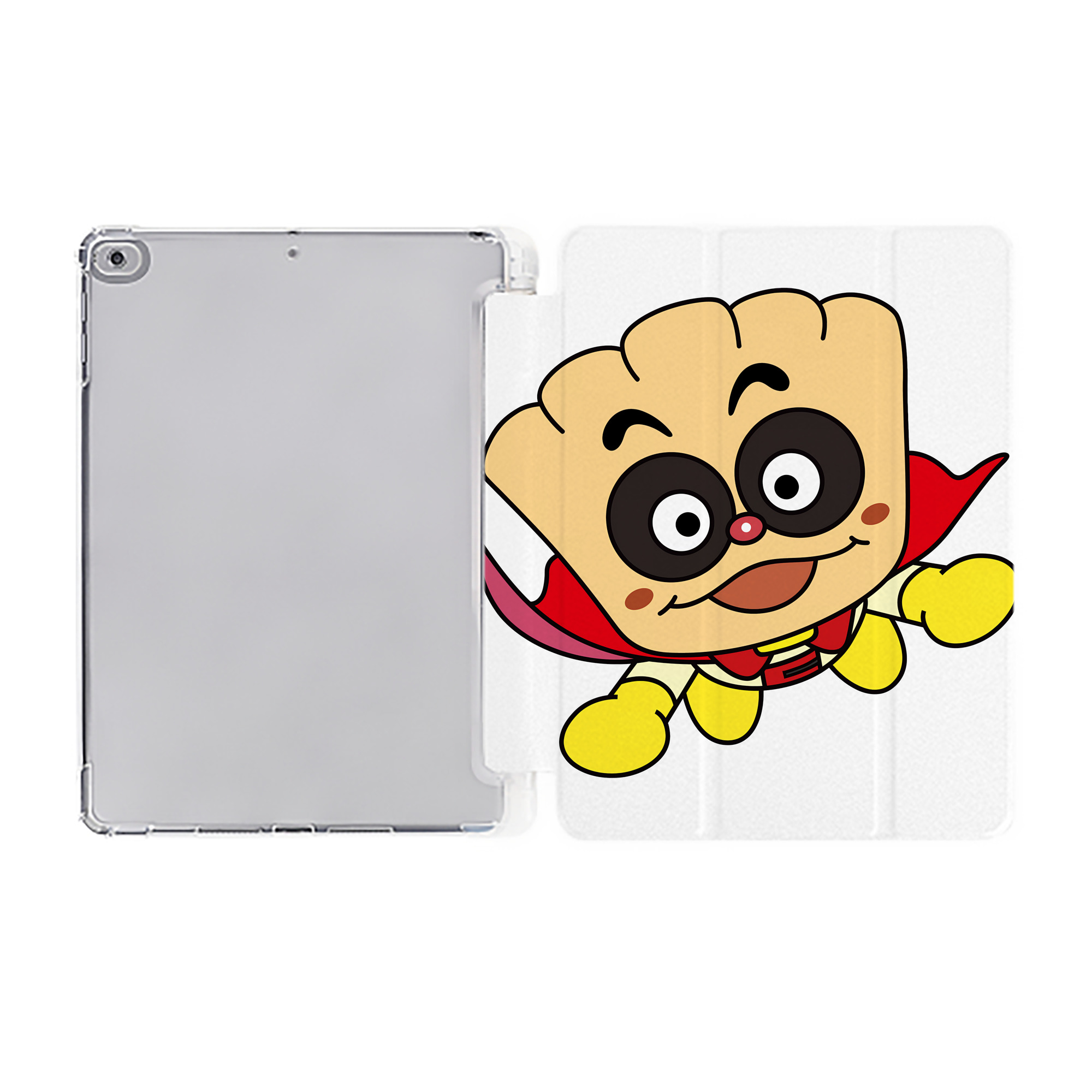 （画像用） アンパンマン Anpanman IPad ケース ペン収納付き 三つ折りスタンド PUレザー×シリコン 対応機種9.5/10.5/10.9インチ